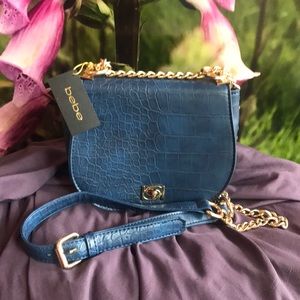 Bebe Michelle Mini Saddlebag Crossbody Purse NWT